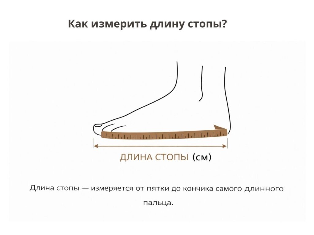 Как правильно замерить размер стопы