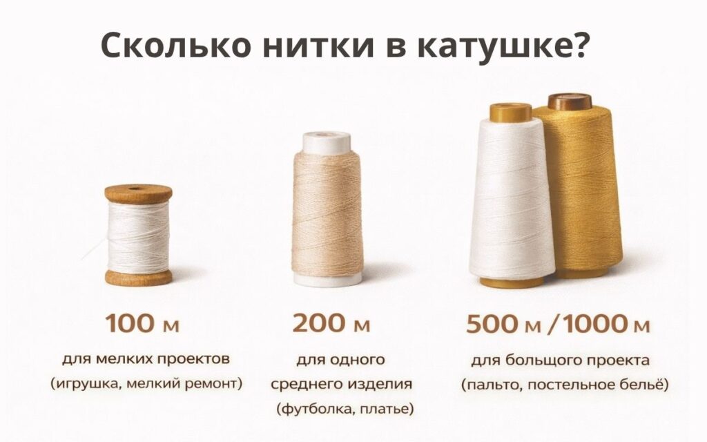 Сколько нитки в катушке, какую выбрать